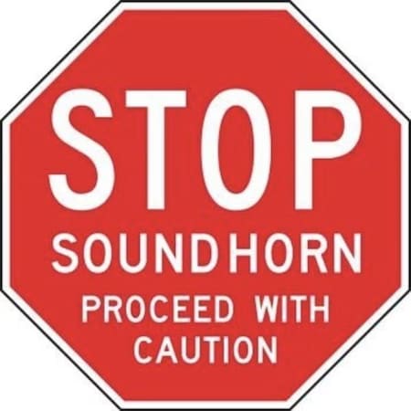 Accuform STOP SAFETY SIGN SOUND HORN  FRR342 FRR342